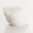 White casual cotton pads on a white background